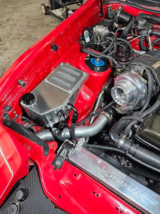 MK3 Supra with 2JZ Catch Can and Coolant Reservoir