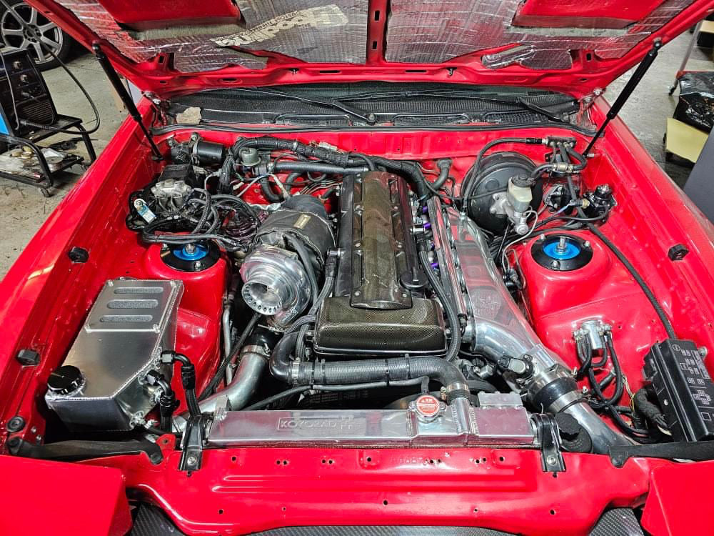 MK3 Supra with 2JZ Catch Can and Coolant Reservoir