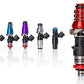 Evo 3-9 Injector Dynamics 1340cc Injectors - 60mm Length - 11mm Blue Top - Denso Lower Cushion (Set of 4)